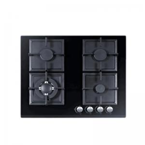 China Electronic Ignition Kitchen Stove Cooker Built In 4 Burner Tempered Glass Gas Hob on sale