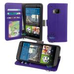 pu leather wallet smartphone accessory cases for HTC ONE M9