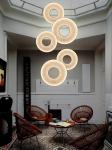 Modern Fabric Pendant Light Designer Iris Pendant Lamp For Living Room Hotel