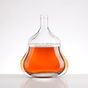 Wholesale 350ml 500ml 750ml Super Flint Glass Brandy Bottle With Cap Custom Make for Benefit from china suppliers
