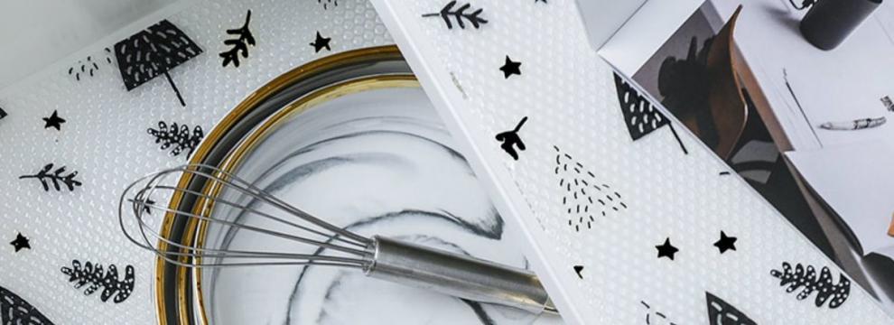 Transitional Design Style Customized Eva Non-slip Washable Kitchen Mat Drawer Shelf Liner