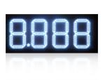 Digit Height 8"-32" Iron Casing Material 24-inch LED Display Board for Gas