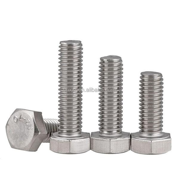 Hastelloy C-276 DIN933 M16*60mm Hexagon Head Bolt with Plain Finish ANSI
