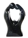 Silhouette Glossy Modern Indoor Water Fountains In White Black Color