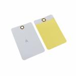 Customize Film Plastic Safety Tag Can Write Waterproof Vinyl Hang Tags