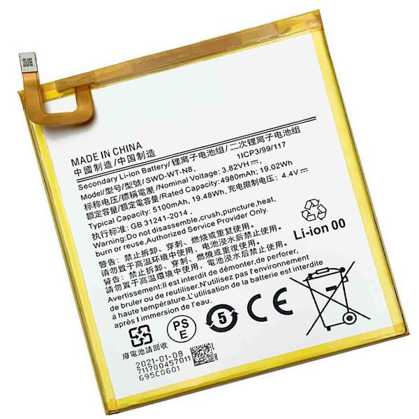 Double IC Protection 5100mAh SWD-WTN8 Tab Battery for Samsung A295 Tab A 8.0