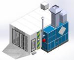 Truck Vehicle Spray Booth Custom Cabinet Paint Booth Automotive With Heat