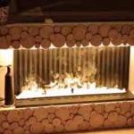 living space Mist Technology Water Vapor Fireplace With Remote Control And