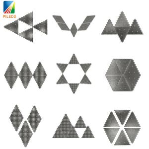 Ws2812 LED Matrix Panels Synchronization Control System With Wide Viewing