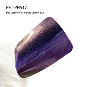 Wholesale PET-PH517 PET Chameleon Purple Charm Blue Car Color Changing Film 1.52 X 18m/Roll from china suppliers