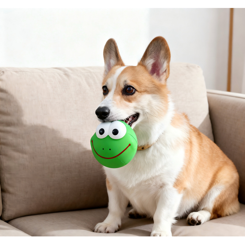 Monkey Frog Pig Chicken Lifelike Automatic Ball Toy Animal Shape Smiling Colorful Playful Safe Taffeta