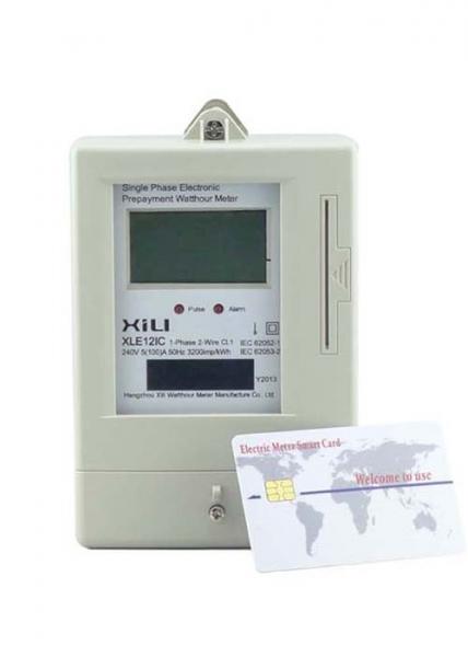 Quality Single Phase Prepayment Smart Energy Meters with IC card AV 230V 50Hz or 60Hz for sale
