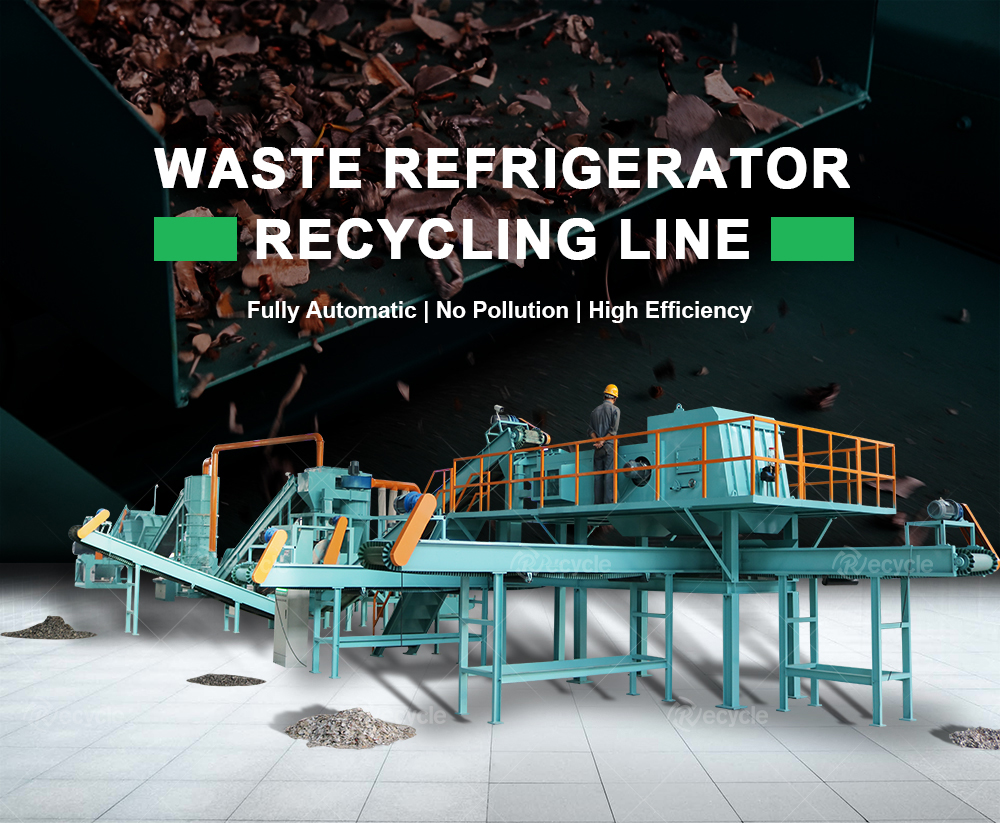 Custom Refrigerator Recycling Line Refrigerator Dismantling Separating Machine