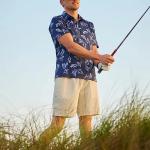 Men's Golf Polo With Blade Collar Shirts in Bulk Quick Dry Spandex High Quality