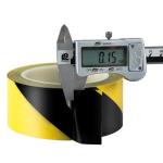 Black PVC Waterproof Self Adhesive Floor Warning Tape Acrylic Adhesive Caution