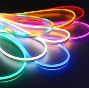 Wholesale 10mm LED Neon Flex Light , RGB 12V Silicone LED Neon Rope Light from china suppliers