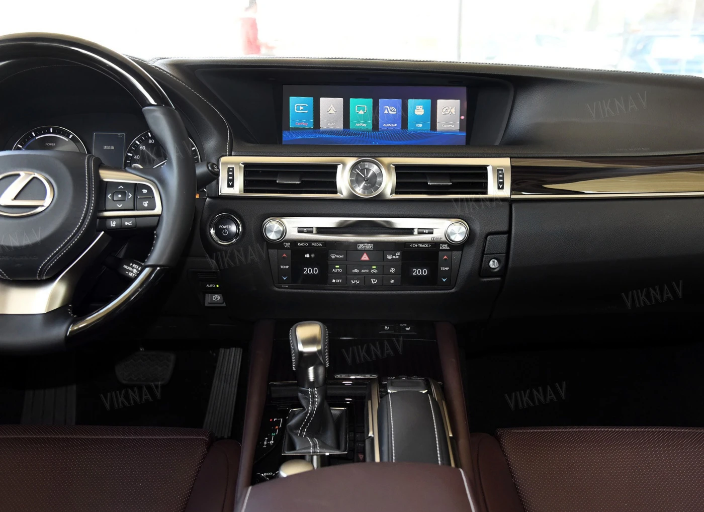 Viknav Linux System For Lexus GS 2012 -2020 Wireless Apple CarPlay Android Auto only support original car 8.8 inch Scree