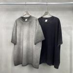 Vintage Distressed Heavyweight Cotton Blank Oversized T Shirt Men with 1000