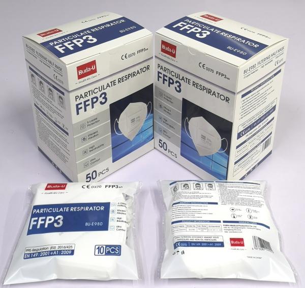 FFP3 Face Mask Without Valve , Good Breathability , FFP3 Filtering Half Mask ,