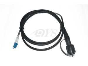 Wholesale ODVA - LC Indoor Black PVC / LSZH / PE Armored Fiber Optic Patch Cable from china suppliers