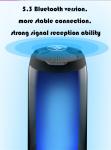 Stereo RGB Wireless Portable Bluetooth Speakers With 1500mA Battery