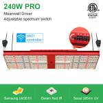 3000K Oslon SSL 660nm Red 240W LED Grow Light SAMSUNG LM301H Quantum Board
