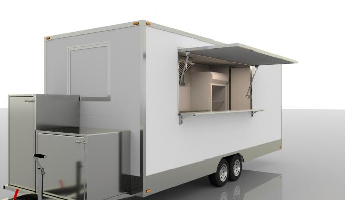 2024 Food Truck Trailer Outdoor Mobile Food Trailer Coffee Ice Cream Hot Dog Pizza Snacks 1