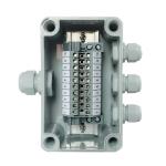 IP65 Waterproof Cable Junction Box 80*130*70mm 3 ways UK2.5B Din Rail Terminal