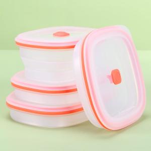 Wholesale Reusable Silicone Storage Containers Folding Bowl Bpa Free Kitchen Collapsible from china suppliers