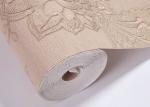 PVC Classical Italy Deep Embossed Country Floral Wallpaper For Living Room ,