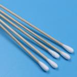 CA-006 Biodegradable Long Wooden Stick Cleanroom Q Tips Industrial Cotton Bud