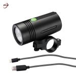 Rechargeable Cylindrical Bike LED Flashlight Waterproof Aluminum Material