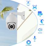 YGHT 5MP Motorized Zoom Outdoor Security Camera With Full Color Night Vision &