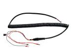 Waterproof TPU Frosted Spring Cabinet Handle Control Harness 300V Black 500mm
