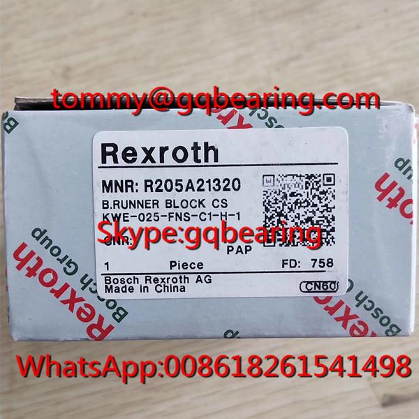 Carbon Steel Material Rexroth R205D12220 Ball Rail Runner Block KWE-015-SLS-C2-P