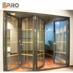 Aluminum Frame Folding Glass Doors Thermal Break Aluminium System Design folding