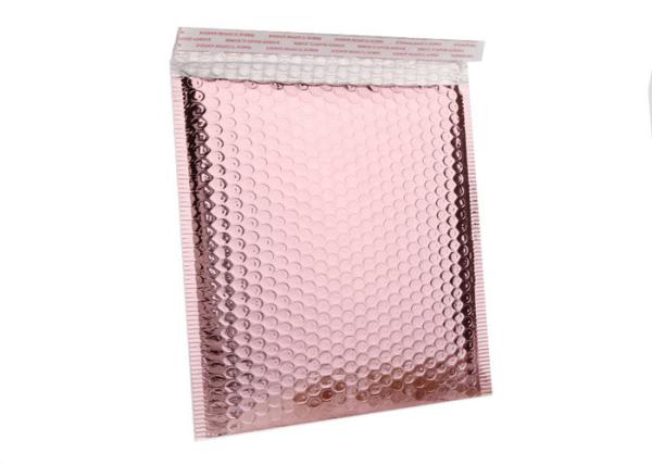Custom Printed Colorful Air Padded Bubble Mailers Shipping Package Rose Gold