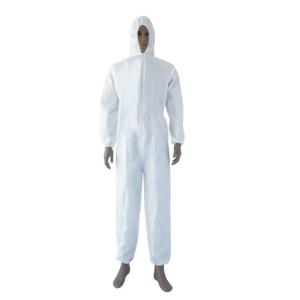 Wholesale Chemical Disposable Protective Coverall , Breathable Disposable Coveralls With Zipper from china suppliers