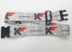 Durable promotional polyester plastic buckle luggage strap with sublimation