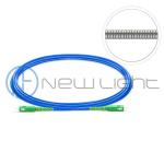 SC Indoor Simplex Armored UPC And APC Fiber Optic Patch Leads