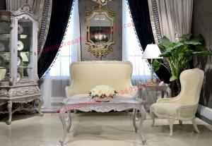 Wholesale Nice Design for Neoclassical Leisure Sofa set by Wooden Carving Frame and Fabric from china suppliers