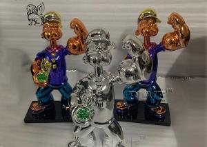 Wholesale Resin Craft Jeff Koons Sculpture Popeye Cartoon Art Fiberglass Anime Statues from china suppliers