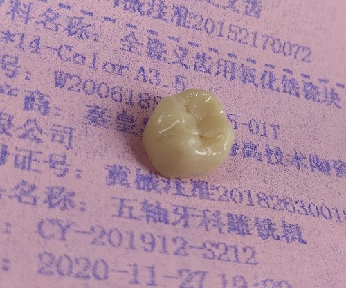 Zirconia Blocks Dental 3D Print By CAD CAM Milling