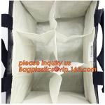 Qualified Black and White Custom Printing Recyclable PP fabric Woven Shopping