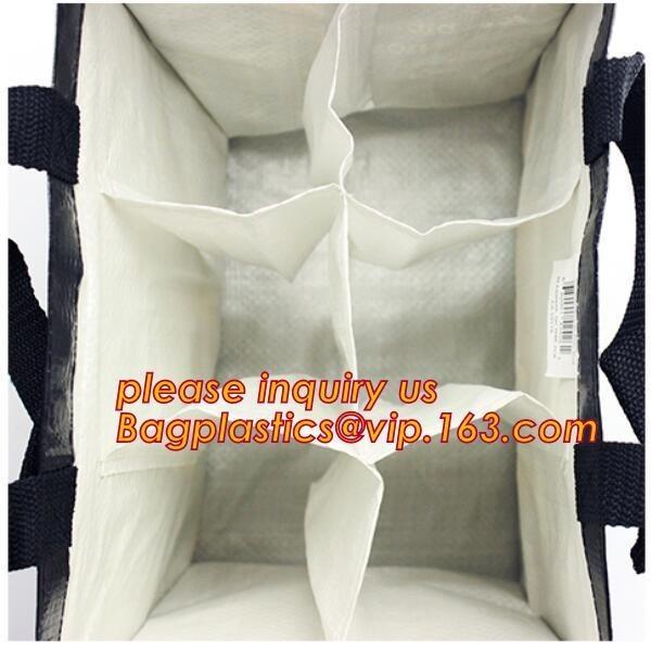 Qualified Black and White Custom Printing Recyclable PP fabric Woven Shopping