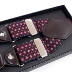 6 Iron Elastic Strap Clip 3.5cm Mens Leather Suspenders Vintage