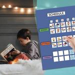 Removable Dry Erase Sticky Daily Behaviour Reward Chart With Stickers Printable