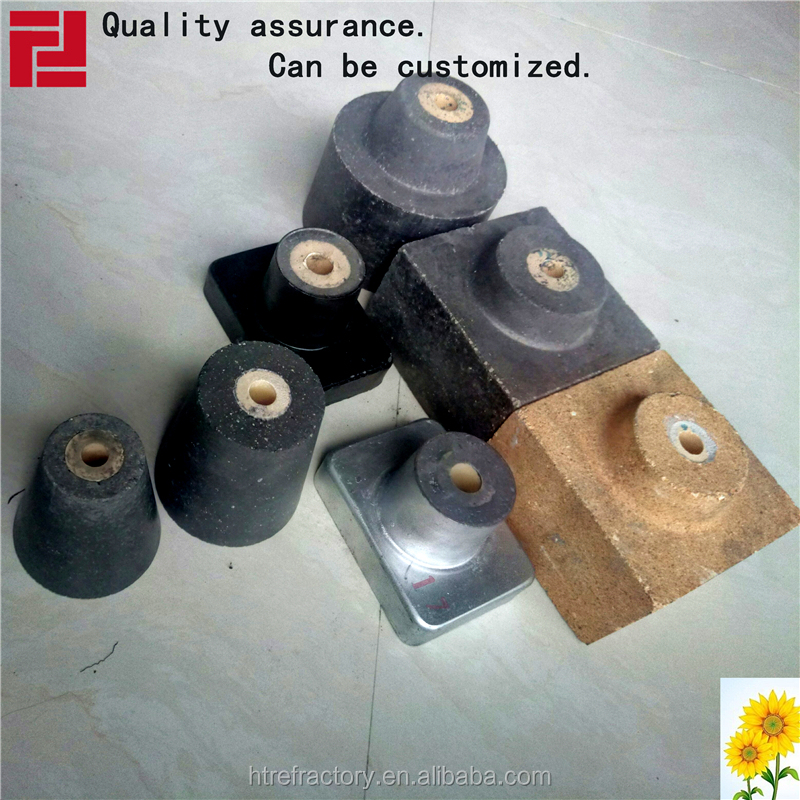 Refractory Material Tundish Well Block Nozzle with Zirconia Insert ISO9001 Certified