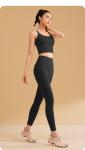 NEW SOLID COLOR SPLICING YOGA CLOTHING QUICK DRY SHOCK-PROOF GATHERING NON-TRACE