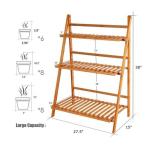 Organize in Style Modern Foldable Bamboo Wall Storage Drying Rack for Shoes and